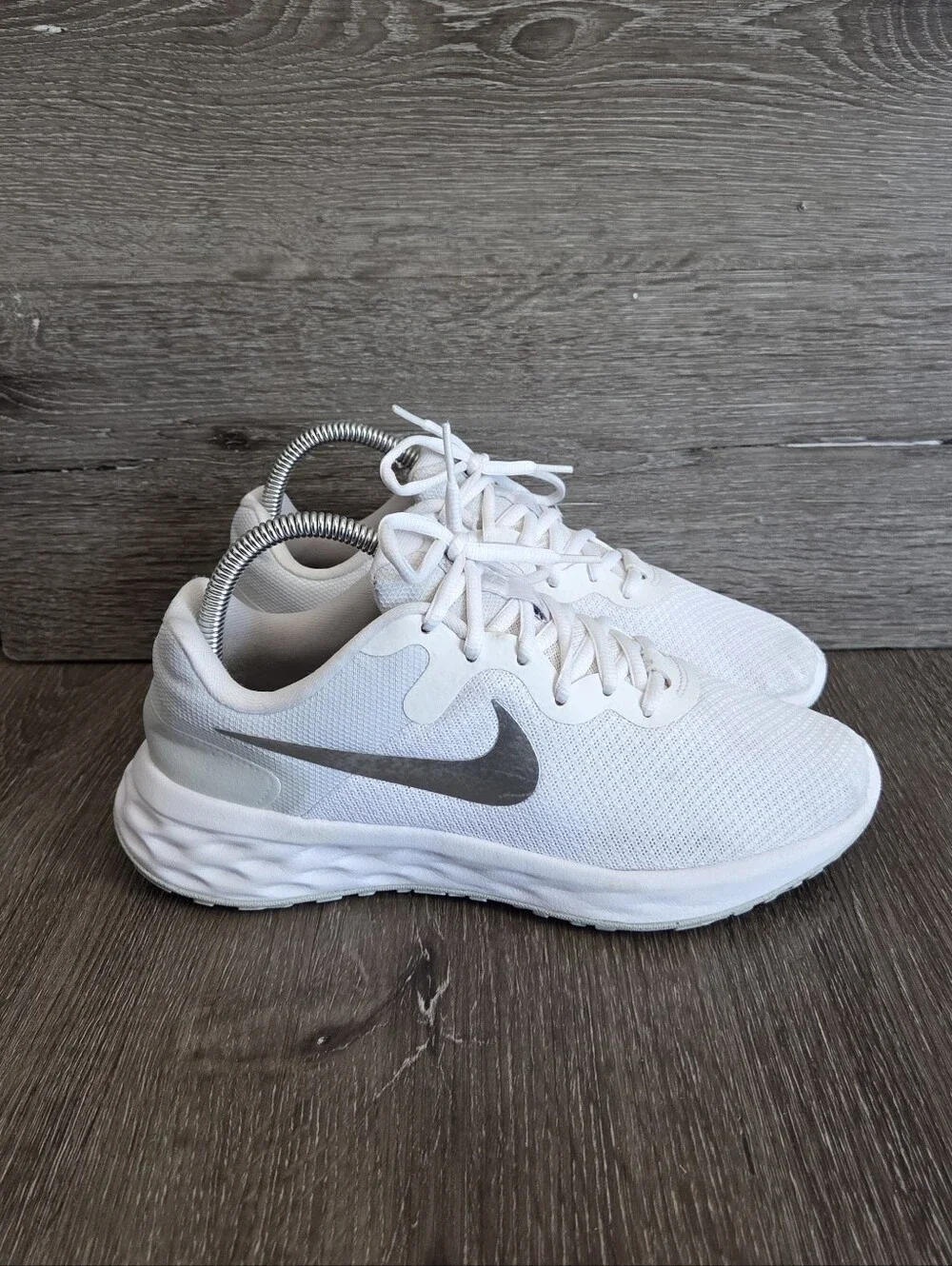 Nike Revolution 6 Next Nature White Running Shoes Womens 8